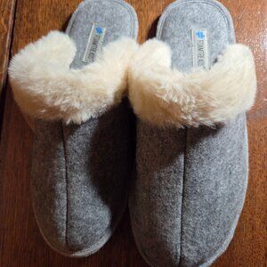 Canadian FOAMTREADS Casual Shoes Lodge Slipper Gray Felt Size 10 /41 new no box